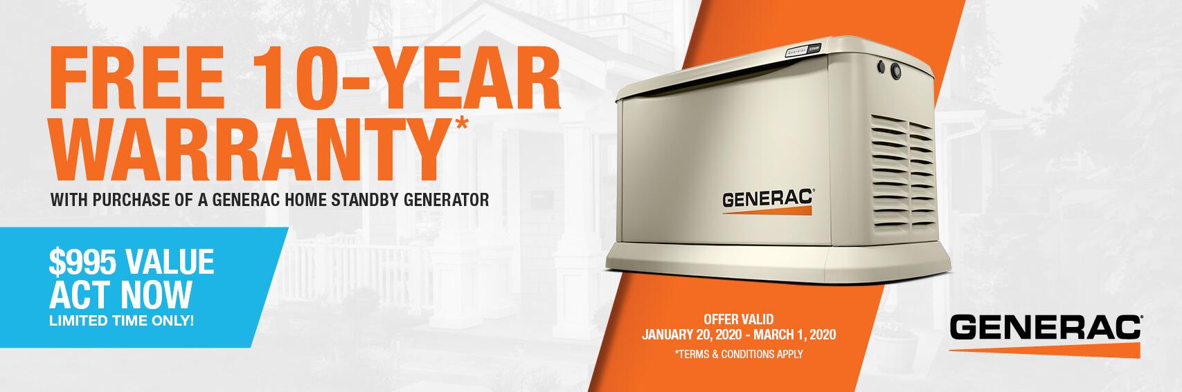 Homestandby Generator Deal | Warranty Offer | Generac Dealer | Orland Park, IL